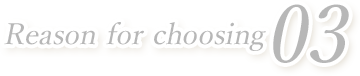 Reason for choosing03
